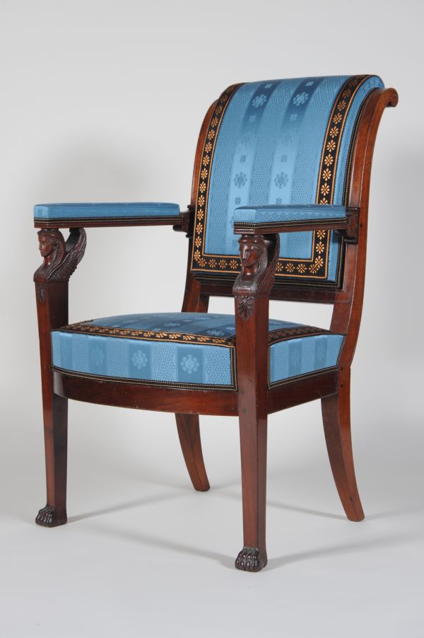 Fauteuil de la chambre de Bourrienne au palais des Tuileries